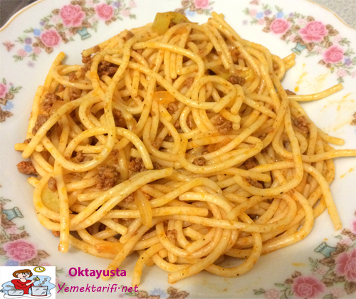 kiymali-spagetti