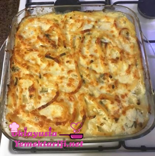 Firinda Peynirli Makarna